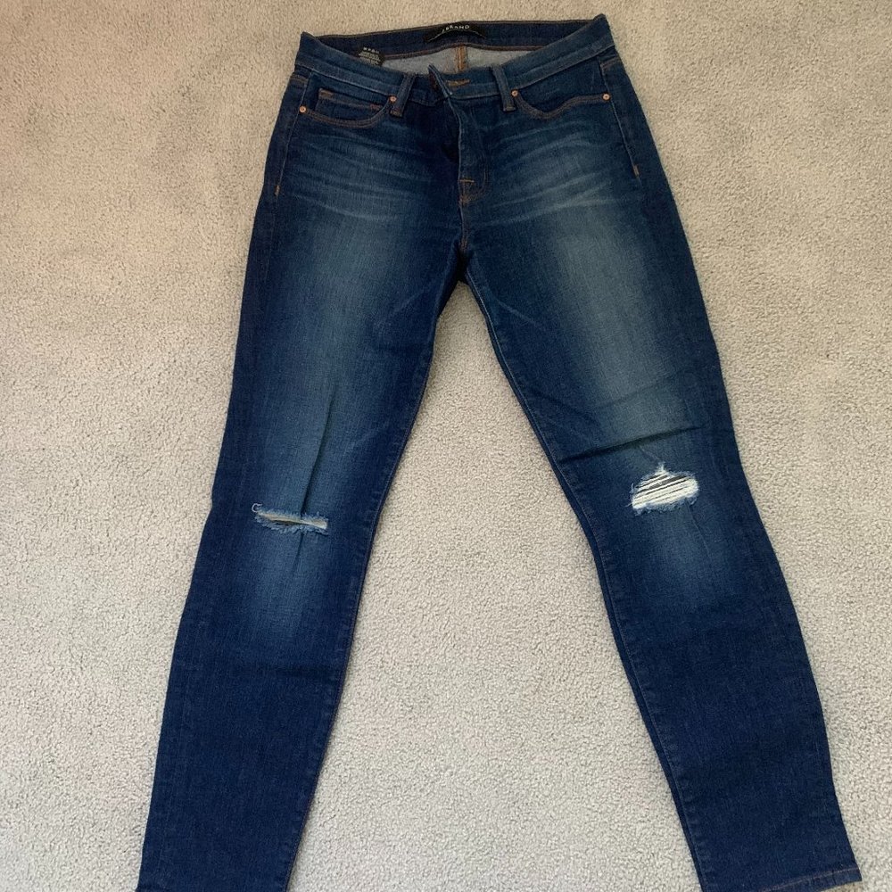 J Brand Alta Skinny Leg Distressed Jean